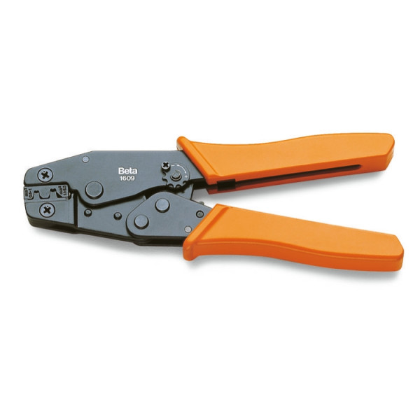 Crimping pliers for noninsulated terminals, professional model fast