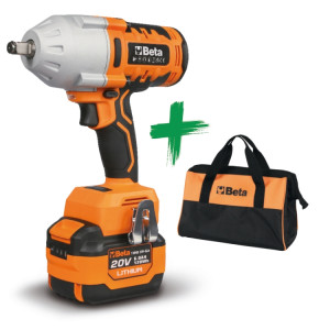 Kit 20V avvitatore a impulsi 1.200 Nm + borsa in tessuto tecnico