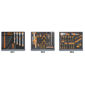 Assortimento di 98 utensili per autoriparazione in vassoio morbido in EVA