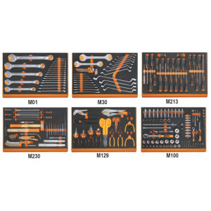 Assortimento di 214 utensili per impiego universale