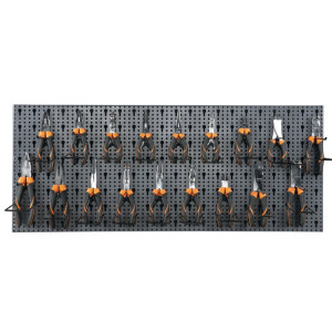 Assortimento di 74 utensili  con ganci senza pannello