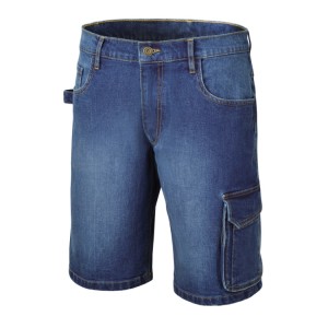 Bermuda jeans da lavoro elasticizzati
