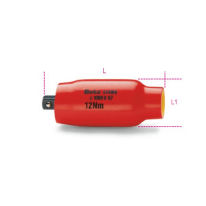 Prolunghe pretarate  con attacco quadro femmina 3/8"