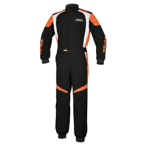 Tuta da lavoro, stile racing, in tessuto elasticizzato 4 way stretch