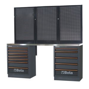 Combinazione banchi arredo officina C45PRO 2.0