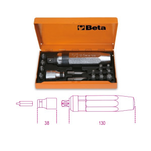 Giravite a percussione   con 14 inserti e bussola  portainserti