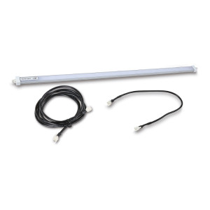 Profilo in alluminio con strip LED ed interruttore SOFT TOUCH per arredo officina