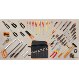 Assortimento di 70 utensili per elettrotecnica