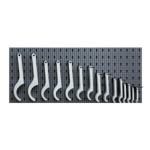 Assortimento 65 utensili,  con ganci senza pannello