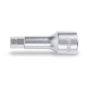 Chiavi a bussola  maschio esagonale  con attacco quadro  femmina 1/2"  cromate