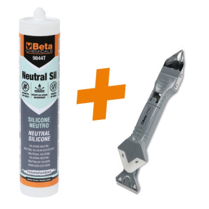 Kit 12 pezzi silicone neutro 9844T + utensile 1773U