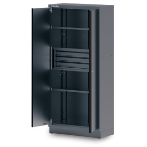 Armadio in lamiera a 2 ante con 3 cassetti e staffa per arredo officina C45PRO 2.0