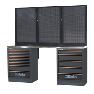Combinazione banchi arredo officina C45PRO 2.0