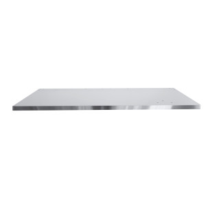 Piano di lavoro in MDF rivestito in acciaio inox 1.600x750mm, banchi componibili C58BC