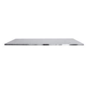 Piano di lavoro MDF rivestito acciaio inox 2.100x750 mm, banchi componibili C58BC