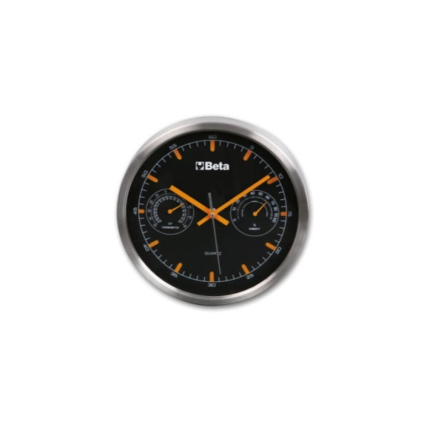 Orologio da parete dotato di termometro ed igrometro diametro 26 cm 9594 Beta Utensili