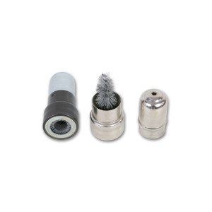 Pares de escovas em aço para limpeza de terminais e bornes de baterias, fio de aço  Ø: 0.3 mm