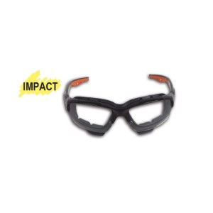 Óculos de segurança com lentes transparentes em policarbonato