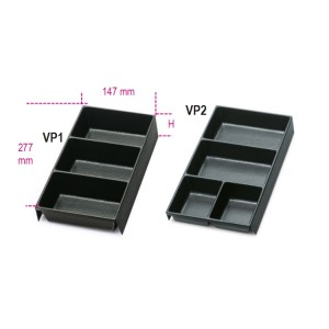 Tabuleiros para peças de pequenas  dimensões em material plástico  para todos os modelos de caixas  com gavetas: RSC22, RSC23, RSC23C