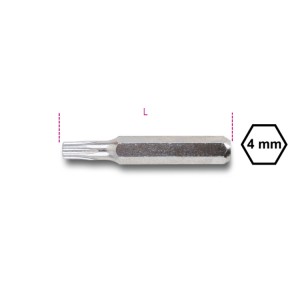 Bits 4 mm para parafusos invioláveis "Tamper Resistant Torx®"