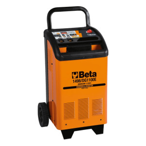 Carregador/arrancador de baterias eletrónico, 12/24 V, com rodas