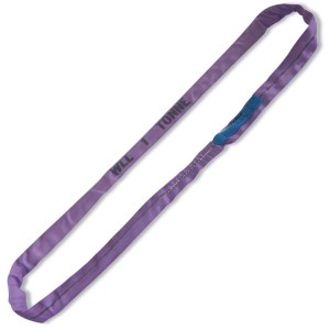 стропы круглопрядные кольцевые, фиолетовые 1т из высокопрочного ролиэстера (PES)