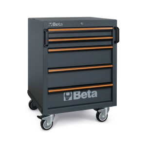 Мобильный шкафчик на колесиках - 5 выдвижных ящиков, к комплекту мебели для мастерской C45PRO
