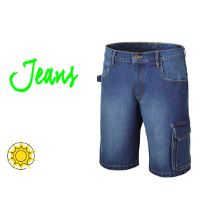 Shorts jeans bermuda de trabalho alongada