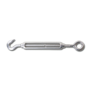 Tensor de inox, com olhal e gancho inox, AISI 316