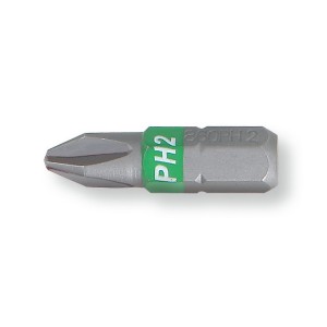 Bits para parafusos perfil Philips®, coloridos, encaixe de 1/4"