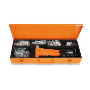 Alicate rebitador 1742N com kit de 400 insertos roscados de aço