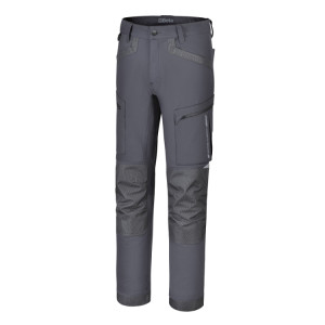 Calças de trabalho elásticas, estilo multibolsos, feitas de grafeno