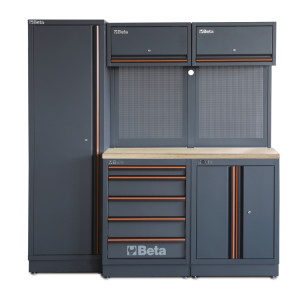 Combinação de mobiliário modular para oficina C45PRO 2.0