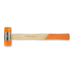 Hammer with interchangeable polyurethane strikers and wooden shafts