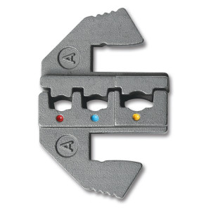 Dies for pre-insulated ring, ferrule and quick male terminals