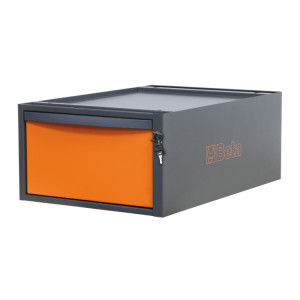 Tool chest, 257 mm high, with 1 drawer, for modular workbenches C58BC