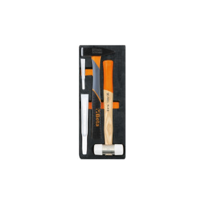 Soft thermoformed tray with tool assortment