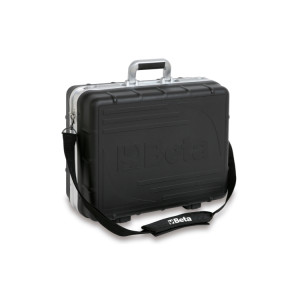 Tool case, made of thick polypropylene,  aluminium edged, empty