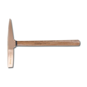 Entrostungshammer, funkenfrei, Stiel aus holz