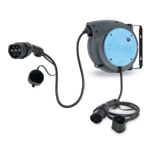 Automatische Kabeltrommel, mit 3Gx2,5 mm² Kabel und TYPE 2 Steckdose zum Laden von EVs
