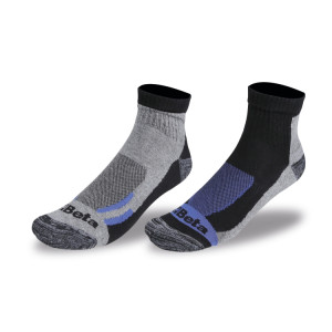 2 Paar Maxi-Sneakersocken aus Baumwolle mit Lauffläche aus Baumwollfrottee