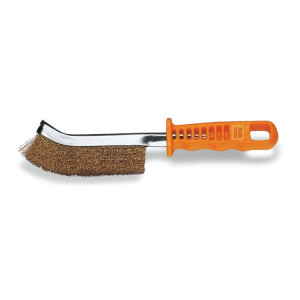 Messingstahldrahtbürste, gebogene Form, Draht-Ø 0,3 mm