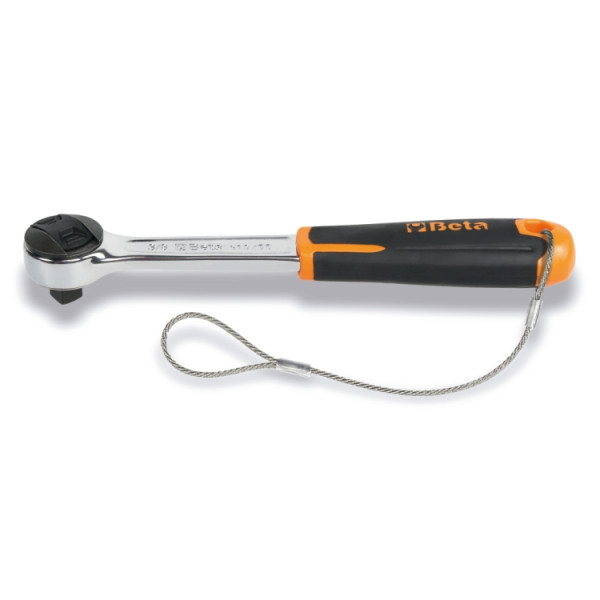 Facom Umschaltknarre 3/4 Zoll, 17 Zähne, Verchromt – Abnehmbarer Griff, 5° Drehwinkel, 548 Mm