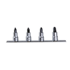 Sada 3/8" hlavic Phillips®, pochromovaných a leštěných