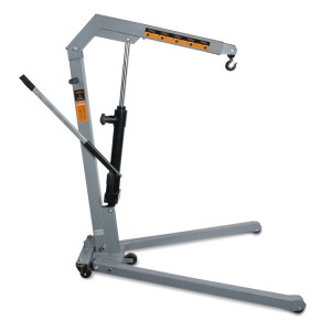 Skládací hydraulický jeřáb s dvojím účinkem čerpadla