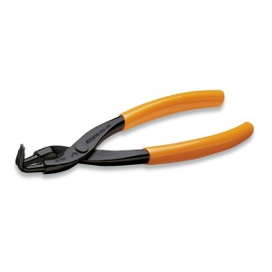Internal circlip pliers, bent pattern, 90° PVC-coated handles