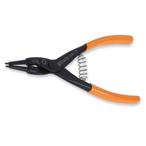 External circlip pliers, straight pattern  PVC-coated handles