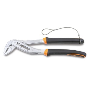 Slip joint pliers, boxed joint, bimaterial handles H-SAFE