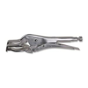 Adjustable self-locking pliers,  fork-type jaws