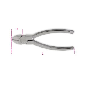 Diagonal cutting nippers,  made of stainless steel